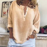 Blusa Lino Henley