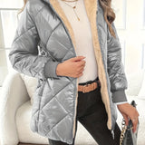 Chaqueta Acolchada Reversible con Forro Sherpa