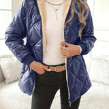 Chaqueta Acolchada Reversible con Forro Sherpa