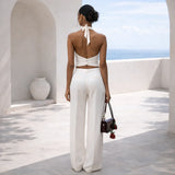 Conjunto Halter Rose