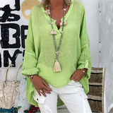 Blusa Lino Oversize Boho