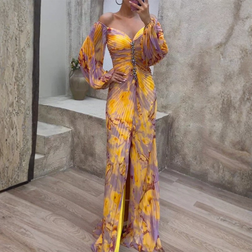 Vestido Plisado Sunset