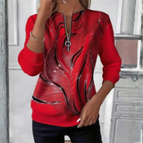 Blusa Plumas Brillantes