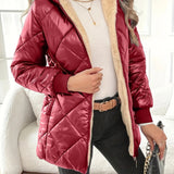 Chaqueta Acolchada Reversible con Forro Sherpa