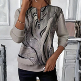 Blusa Plumas Brillantes