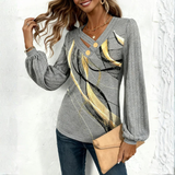 Blusa Ribbed Metallic