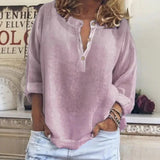 Blusa Lino Henley